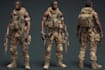 draw 2d game art military character design