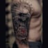 create custom demon tattoo illustration