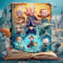 make custom cartoon comic style book cover design