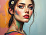 unique oil painting portrait