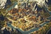 fantasy map illustration for map