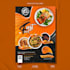 create modern food flyer design