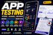 app testing QA testing and website usability testing with real testers