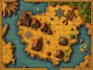 create an elegant fantasy game map illustration