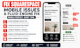 fix squarespace mobile issues fluid engine layout,  design and speed optimize