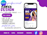 design editable canva social media templates