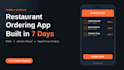 build a custom restaurant ordering web app with admin panel