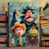 create cartoon educational book cover design