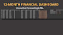 create a dynamic financial model and cash flow forecast