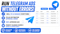 fix telegram ads approval error for ad destination telegram ads telegram channel
