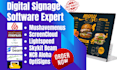 design menuboard mushavemenus screencloud lightspeed skykit beam ncr aloha xobo