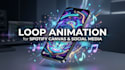 create music visualizer and spotify canvas loop animation