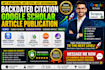 do backdated citation google scholar article