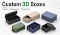 design a custom 3d printable box, container or enclosure