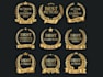 design unique seal stamp badge award emblem logo