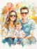 make watercolor family portrait