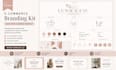 ecommerce branding kit logo pack brand identity canva editable business designs