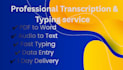 professional PDF conversion and typing service