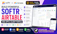 setup softr airtable webapp client portal crm automation