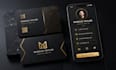 design modern business cards for print and digital sharing
