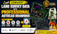 convert land survey data into professional autocad drawings