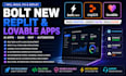 build bolt new ai app, replit saas, lovable web app mvp