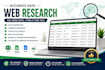 do web research, data mining and lead generation fast