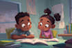 create a children book illustration, children book