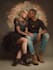 draw couple portrait illustration