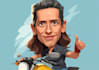 draw premium superhero caricature character