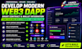 develop a modern smart contract blockchain web3 dapp with wallet integration