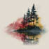 do creative watercolor landscape art