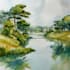 paint landscapes in watercolor