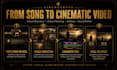 create a cinematic music video or visualizer for your song