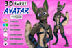 create custom 3d vrchat avatar, furry avatar, vtuber ,VR character with rig