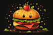 design custom and fun food design illustration