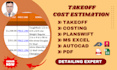 do drywall construction material takeoff and cost estimation