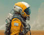 draw futuristic space soldier character art