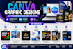 be your professional canva graphic designer