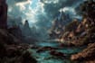 do fantasy landscape illustrations
