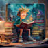 create a unique cartoon book cover illustration