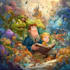 design a magical childrens book cover illustration