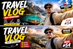 design eye catching youtube vlog thumbnails