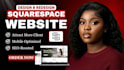 do squarespace website design saquarespace website redesign landing page design
