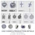 design custom cross and pendant cad models for 3d printing