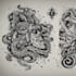 draw unique black and grey tattoo designs