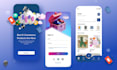 create fitness and diet planner mobile app UI design