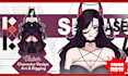 do unique live2d vtuber model live2d rigging custom vtuber model in anime art
