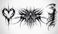 design cybersigilism, tribal, agrogoth tattoo