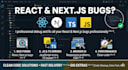 fix react nextjs typescript javascript frontend bugs